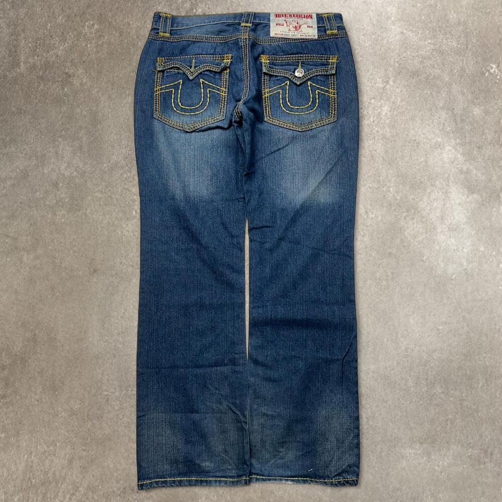 True-religion Men's Blue and Navy Jeans